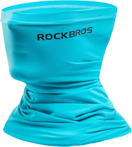 Vista 10 de ROCKBROS Polaina refrescante para el cuello, bandana para hombres, polainas de cuello de verano, media cara, bufanda, protección solar UV