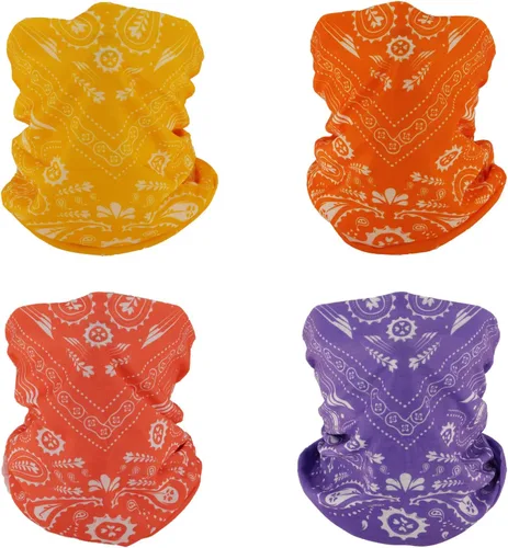 Vista 20 de 4 bandanas multiusos para mujeres y hombres