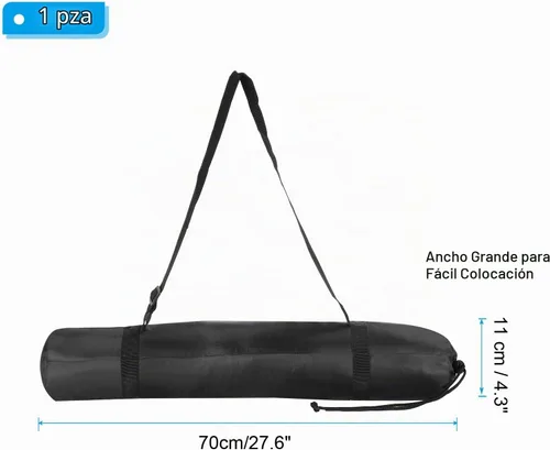 Vista 2 de PATIKIL Bolsa para trípode de 28 pulgadas, bolsa de transporte plegable de nailon con correa para el hombro para viajes al aire libre, campamento