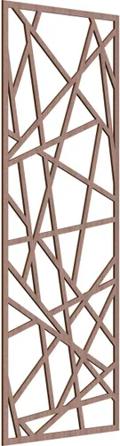 Vista 13 de Conway Paneles de pared decorativos de madera con calado, 9 3/8 pulgadas de ancho x 24 3/8 pulgadas de alto x 1/4 de alto, aliso