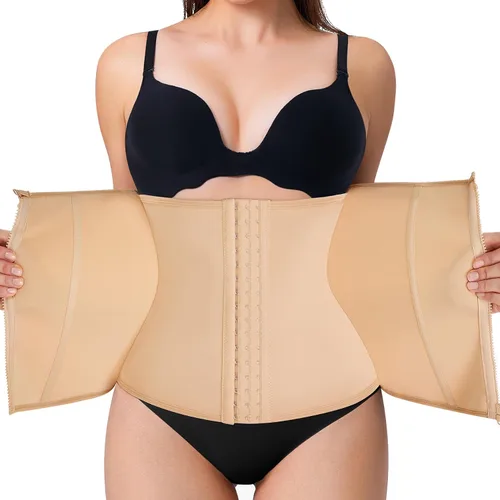 Vista 2 de SCARBORO Fajas Corsé para debajo del busto, entrenador de cintura para mujer, control de abdomen, faja moldeadora de cuerpo, faja moldeadora