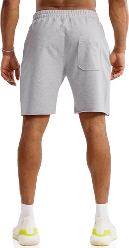 Vista 4 de Ouber Pantalones cortos de entrenamiento de gimnasio de 7 pulgadas para hombre, pantalones cortos de entrenamiento para culturismo, correr