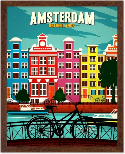Vista 12 de Poster Master Póster de viaje vintage, impresión de turismo retro, regalo para viajeros, amigos, Venecia, Italia, Venecia, romántico, Europa, canal