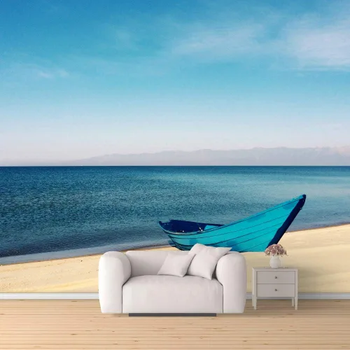 Vista 17 de SIGNFORD Mural de pared romántica playa extraíble, adhesivo de pared para dormitorio, sala de estar, 66 x 96 pulgadas