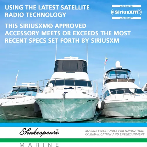 Vista 5 de Shakespeare Antena de radio satélite SiriusXM SRA-50
