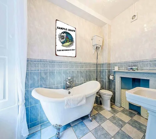 Vista 4 de Cabenrm Divertido letrero de lata de metal con cita de baño, tortuga marina vintage, 12 x 16 pulgadas, para oficina, hogar, aula, baño, ideas