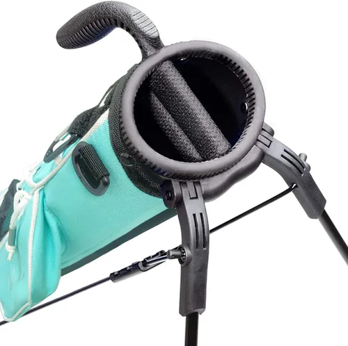 Vista 5 de Bolsa de golf ligera y fácil de transportar con correa acolchada, bolsa de golf duradera para hombres y mujeres