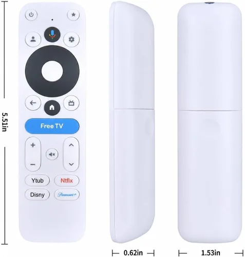 Vista 3 de Reemplazo remoto para dispositivo de transmisión Onn 4K Pro Google TV