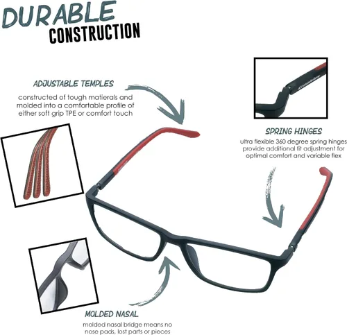 Vista 4 de Croakies Riptide Gafas fotocromáticas progresivas Gafas de sol UV400 para exteriores Gafas Bluelight para dispositivos HEV Paquete