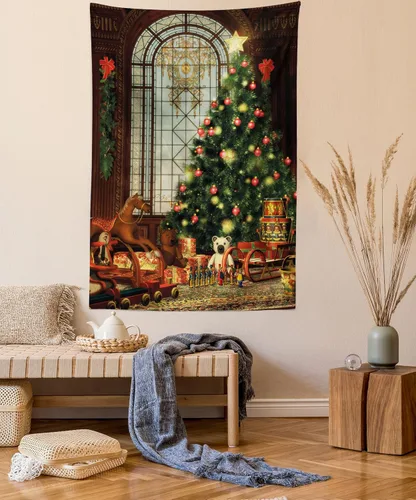 Vista 117 de Ambesonne Tapiz de arte afro, hombre negro fuerte con una corona de trazos impresión de pintura moderna, decoración de tela para colgar en la pared