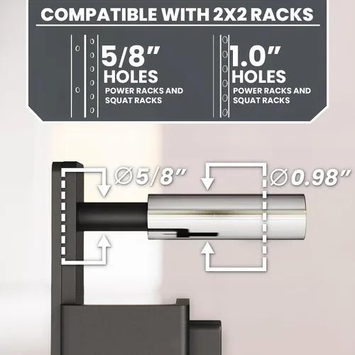 Vista 4 de Synergee J Hooks – Fits 2x2 2x3 3x3 Racks Pair
