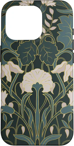 Vista 20 de iPhone 16 Art Nouveau Floral Pattern Case