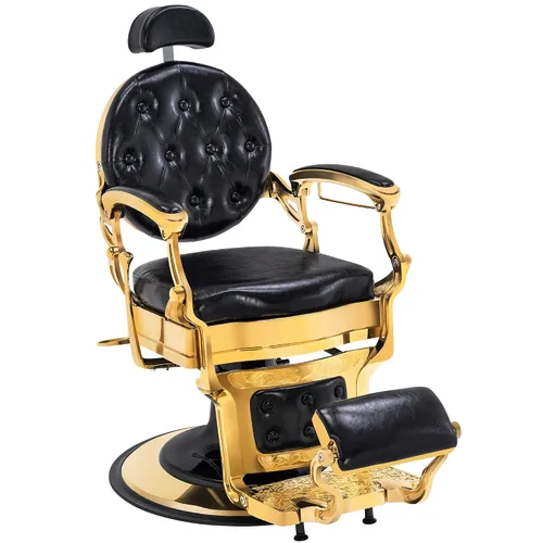 Vista 13 de BarberPub Silla de peluquero resistente, equipo de estilista 2933 (negro)