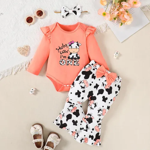 Vista 9 de Traje de primer cumpleaños para niña - Holy Cow I'm One
