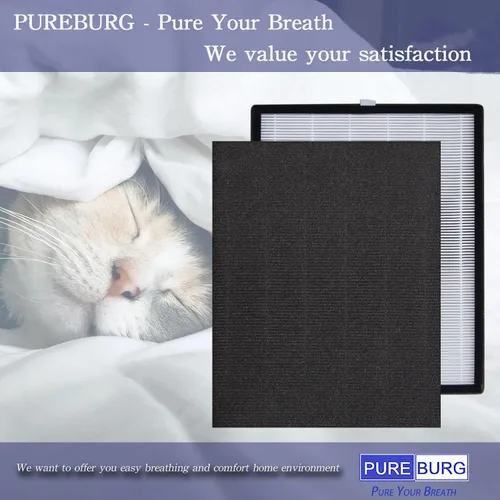 Vista 6 de PUREBURG Juego de filtros de repuesto compatibles con el purificador de aire COLZER EPI-328 y purificador de aire Domccy NS-320, H13 HEPA + 4