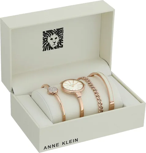 Vista 2 de Anne Klein Womens Bangle Watch and Bracelet Set AK1470