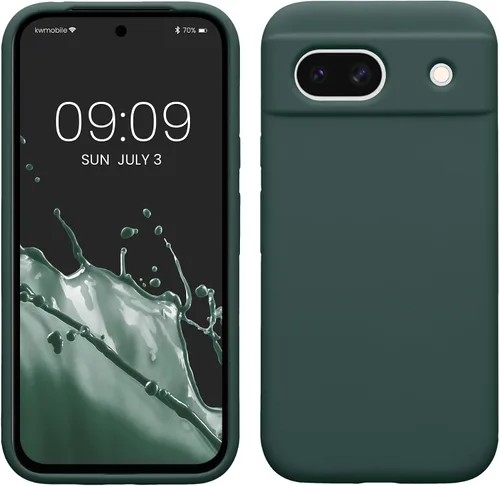 Vista 323 de kwmobile Funda Compatible con Google Pixel 6 Pro - Funda de Teléfono de Silicona TPU con Acabado Suave - Azul Caribe