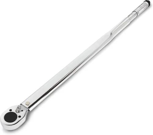 Vista 11 de Powerbuilt Llave dinamométrica con micrómetro, transmisión de 1/2 pulgada, trinquete reversible con clics, con bloqueo, rango de 30 a 150 pies-libra