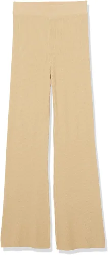 Vista 6 de The Drop Pantalón tipo suéter Ellison Rib Flare Leg para mujer Curds & Whey
