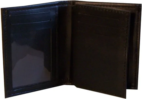 Vista 2 de Cartera de insignia oculta con bloqueo de RF para sargento de la ciudad de Nueva York (Cutout PF287), Negro