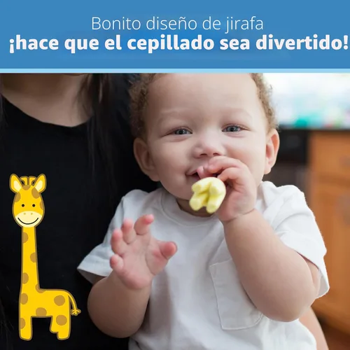 Vista 7 de Cepillo de dientes de Dr. Brown's para infantes y niños pequeños, jirafa