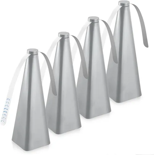 Vista 7 de Treva Ventilador de insectos, disuasorio de moscas con cuchillas holográficas para limpiar insectos, mosquitos y moscas, ventilador de mosca Plateado
