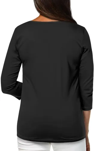 Vista 3 de DISNIMO Camiseta de primavera verano otoño para mujer, manga 34, casual, blusas, entrenamiento, yoga, tallas S-2XL