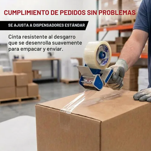 Vista 8 de Cinta adhesiva de embalaje Tape Logic, resistente de 2 pulgadas x 55 yardas, transparente (paquete de 1) Rollo de cinta adhesiva de embalaje