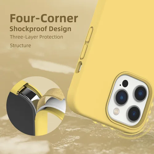 Vista 216 de Funda de silicona líquida compatible con iPhone 12 Pro Max 6.7 pulgadas, funda de gel de protección completa con forro de microfibra, funda