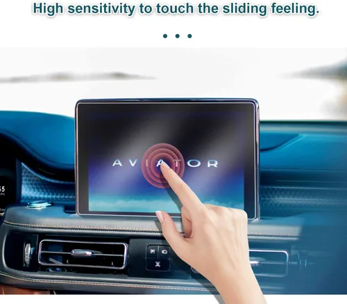 Vista 3 de YEE PIN Lincoln - Protector de pantalla de aviador 2020, protector de pantalla central para pantalla táctil Lincoln Aviator 2020, 2 piezas