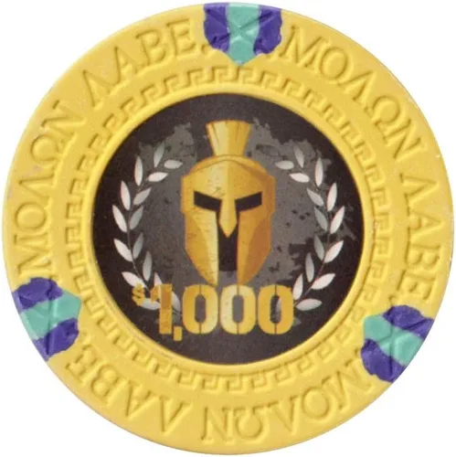 Vista 2 de Versa Games Spartan - Fichas de póquer de arcilla en 0.48 oz, paquete de 50 unidades (elige colores)