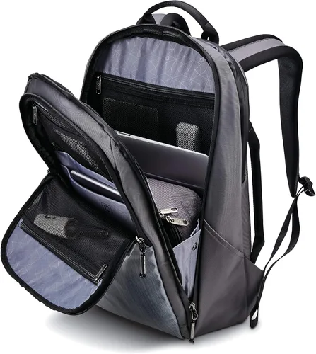 Vista 4 de Samsonite Valt Deluxe Mochila Gris Flint, gris (Flint Grey), Computadora portátil