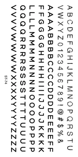Vista 2 de Supperb® Tatuajes temporales - Tatuajes de letras pequeñas a mano