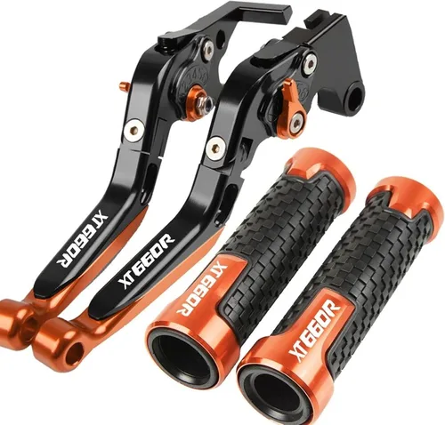 Vista 14 de Embrague de freno para Yamaha XT660R 2004-2016 Palancas de embrague de freno plegables de motocicleta embrague de freno ajustables agarraderas CNC