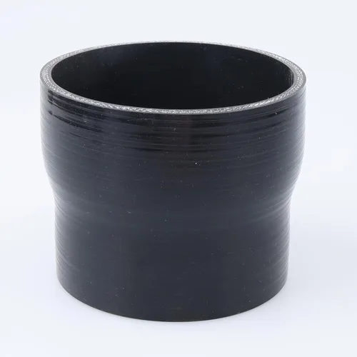 Vista 37 de AC PERFORMANCE ID de 1" a 1/2" (25mm a 13mm) Manguera de silicona recta reductora de 3 capas reforzada negra, 3" de longitud Negro