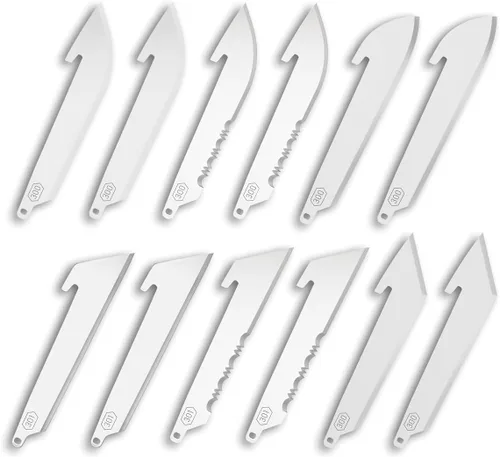 Vista 9 de Outdoor Edge Utilidad de 3" con cuchillas dentadas (6 cuchillas), código de cuchilla de compatibilidad 301