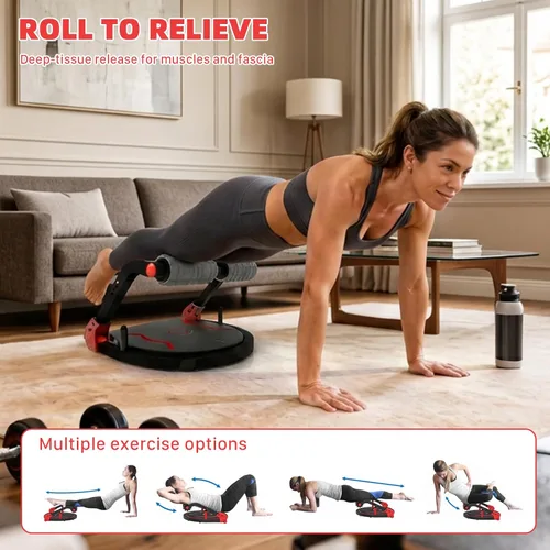 Vista 5 de Máquina para hacer abdominales ABMAX-Gen3, equipo de ejercicio abdominal con respaldo plano. Máquina multifuncional para entrenamiento abdominal