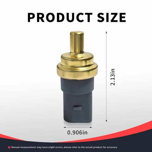 Vista 3 de 06A919501A Sensor de temperatura del refrigerante Sensores de interruptor del motor con 1 abrazaderas compatibles con Audi A3 A4 A6 Q7 S5 S6 TT