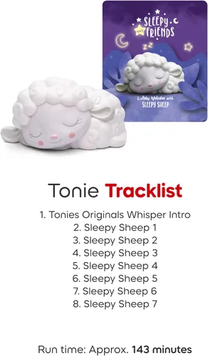 Vista 9 de Tonies Sleepy Friends: Melodías de nana con personaje de audio Sleepy Sheep
