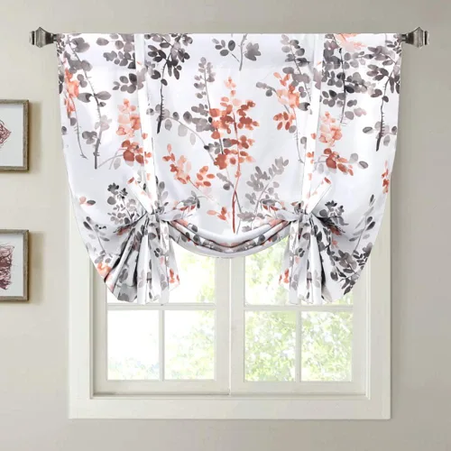 Vista 9 de H.VERSAILTEX Cortina Blackout con Cordón - Cortina Globo con Aislamiento Térmico para Ventana Pequeña, Cocina - Panel con Bolsillo para Barra, 42