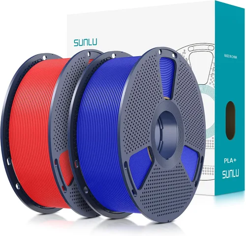 Vista 48 de SUNLU - Filamento PLA Plus para impresora 3D, 1.75 mm, bobina de 1 kg (2.2 lb), enrollado de forma ordenada, precisión dimensional ±0.02 mm