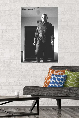 Vista 2 de Halloween II - Póster de pared de Michael Hallway, 34 pulgadas de largo x 22.4 pulgadas de ancho, versión sin marco