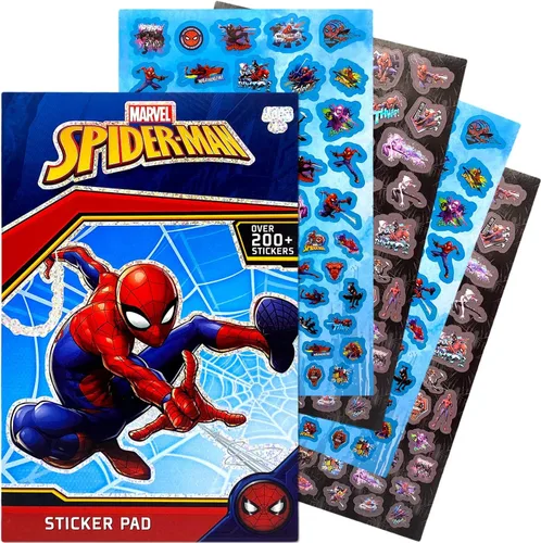 Vista 2 de Libro de Pegatinas de Marvel Spiderman Más de 200+ - Perfecto para Regalos, Recuerdos de Fiesta, Bonificaciones, Recompensas, Scrapbooking, Relleno