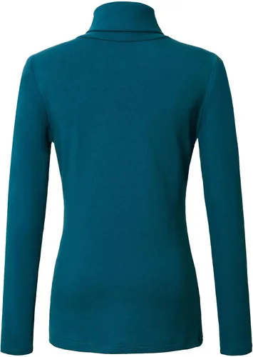 Vista 3 de Urban CoCo Camisetas de manga larga con cuello alto para mujer, ajustadas, básicas, elásticas