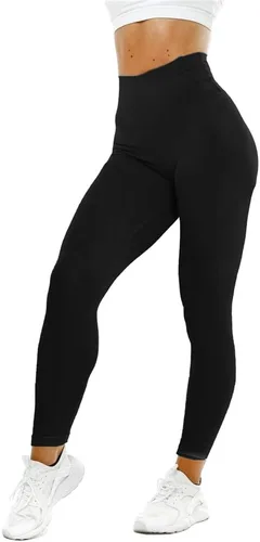 Vista 2 de MaQiYa Leggings con levantamiento de glúteos para mujer, pantalones de entrenamiento de cintura alta para yoga, gimnasio