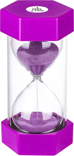 Vista 15 de Reloj de arena de 1 minuto,Reloj de arena colorido 1 minuto,Pequeño reloj de arena azul un minuto,Reloj de arena de plástico para niños