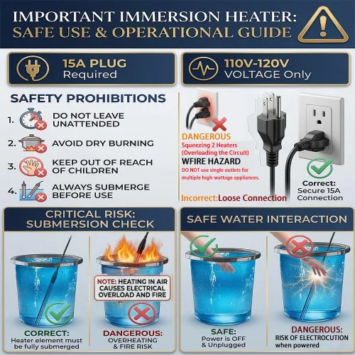 Vista 7 de Calentador de agua de inmersión de 2000 W para piscina inflable, bañera y jacuzzi, calentador de piscina sumergible con temporizador de 24 horas