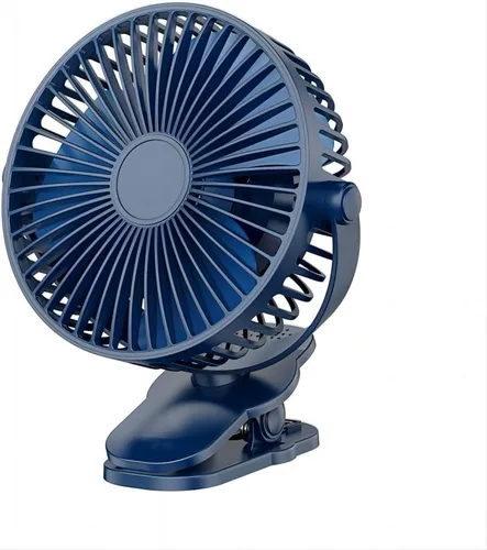 Vista 12 de Ventilador compacto con clip, ventilador portátil recargable de 6 pulgadas para exteriores, asiento de automóvil, gimnasio, color negro
