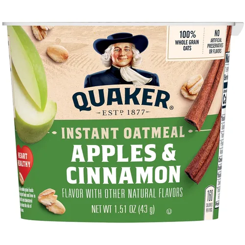 Vista 41 de Quaker Avena instantánea, proteína de azúcar morena de arce, 0.35 onzas de proteína, 12.6 onzas, paquete de 6