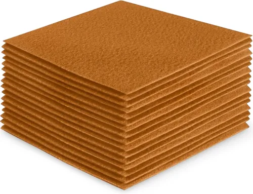 Vista 240 de FabricLA Hojas de fieltro acrílico para manualidades, cuadrados de fieltro precortados suaves de 4 x 4 pulgadas (3.9 in x 3.9 in), utiliza hojas